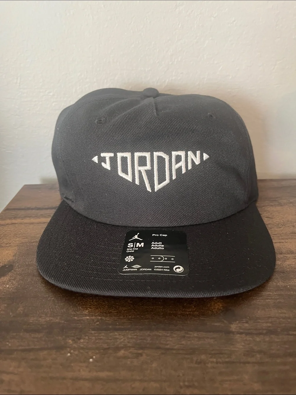 Jordan Black and White Flat Brim Cap